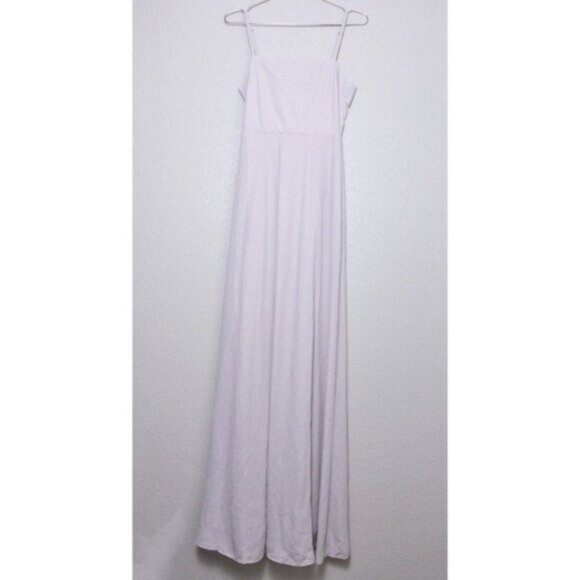 NWT Show Me Your Mumu Lauren Tie Back Chiffon Maxi Dress S Show Me Ring Crisp - Picture 4 of 16